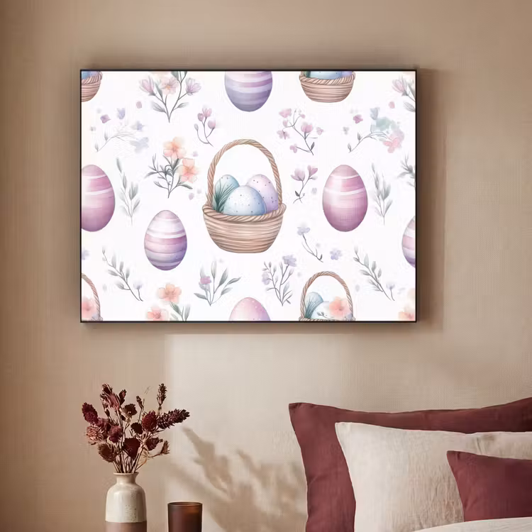 Art Frame - Bloemen - Paaseieren - Patroon — 3