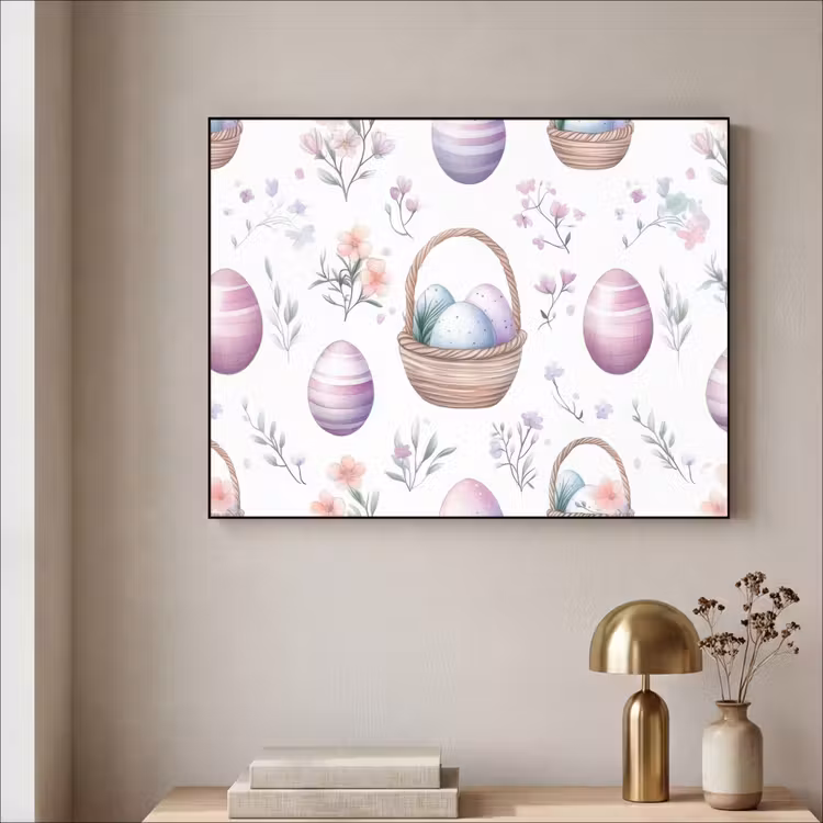 Art Frame - Bloemen - Paaseieren - Patroon — 5
