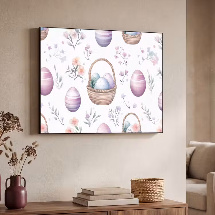 Art Frame - Bloemen - Paaseieren - Patroon — 7