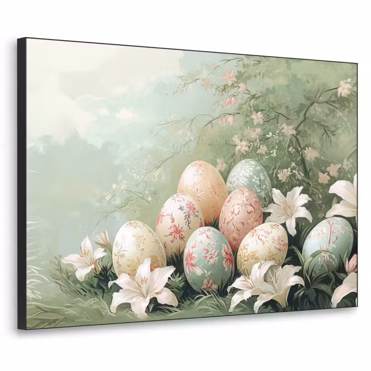 Art Frame - Paaseieren - Pasteltinten - Bloemen — 1