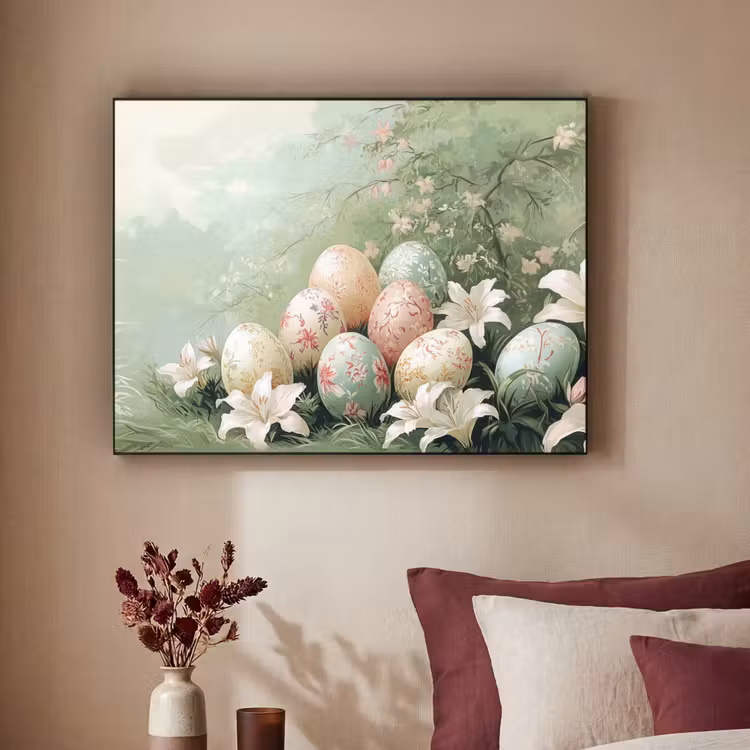 Art Frame - Paaseieren - Pasteltinten - Bloemen — 3