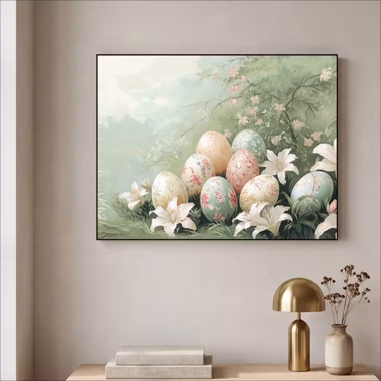 Art Frame - Paaseieren - Pasteltinten - Bloemen — 5
