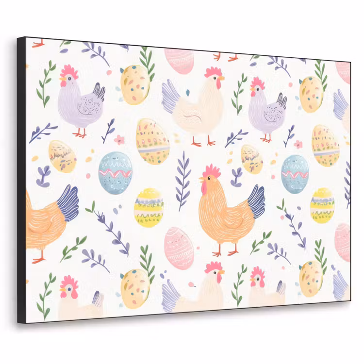 Art Frame - Patroon - Kip - Paaseieren — 1
