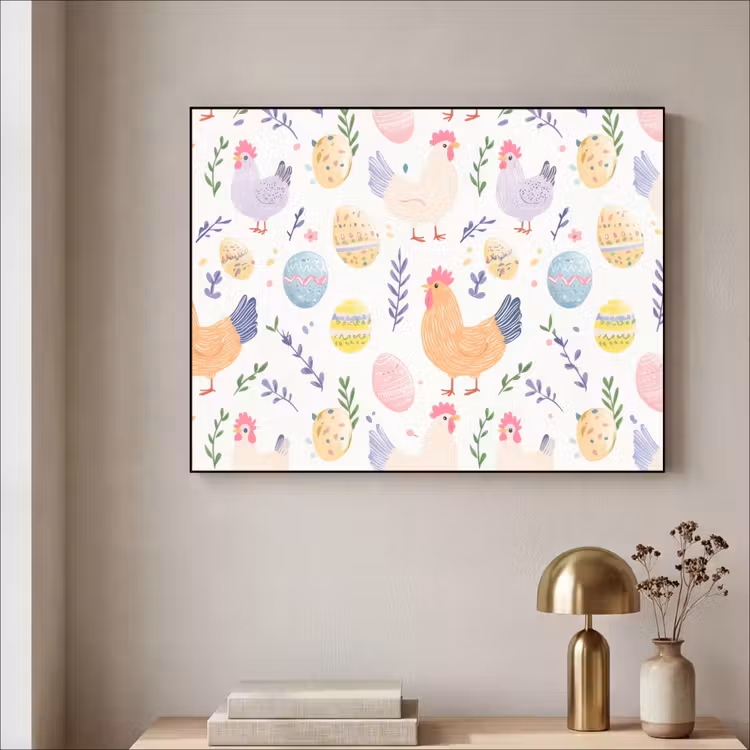 Art Frame - Patroon - Kip - Paaseieren — 5