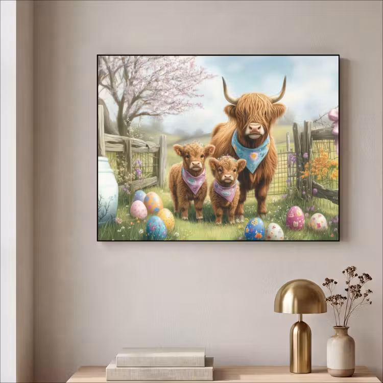 Art Frame - Schotsehooglanders - Paaseieren - Lente — 5