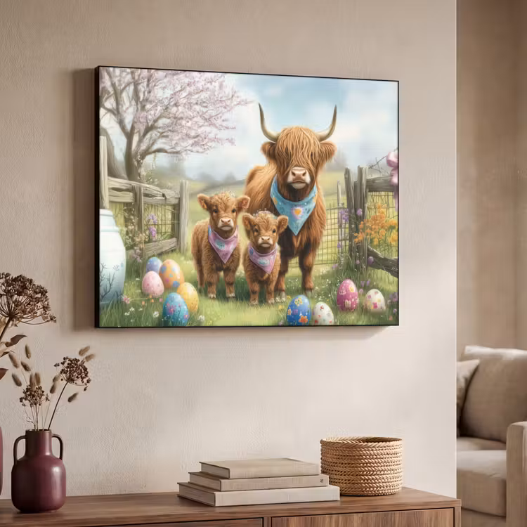 Art Frame - Schotsehooglanders - Paaseieren - Lente — 7
