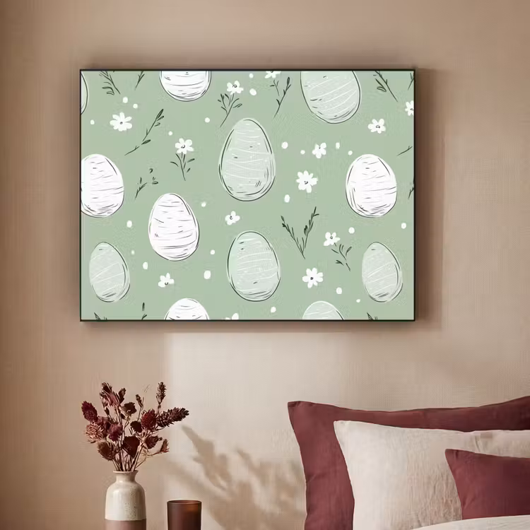 Art Frame - Groen - Eieren - Patroon — 3