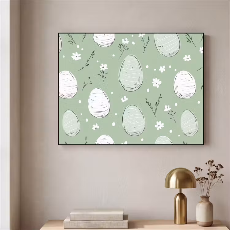 Art Frame - Groen - Eieren - Patroon — 5