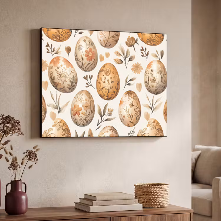 Art Frame - Paaseieren - Bruin - Bloemen — 7