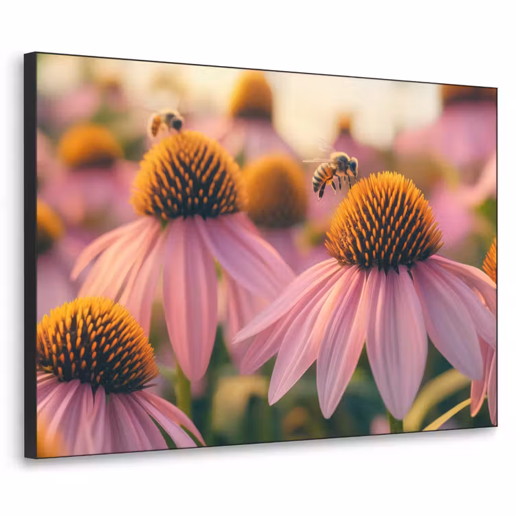 Art Frame - Bloemen - Paars - Bijen — 1