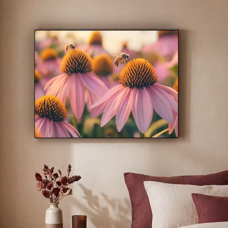 Art Frame - Bloemen - Paars - Bijen — 3