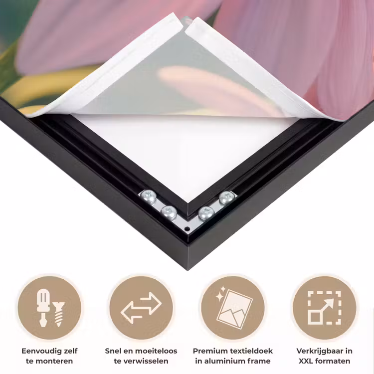 Art Frame - Bloemen - Paars - Bijen — 4