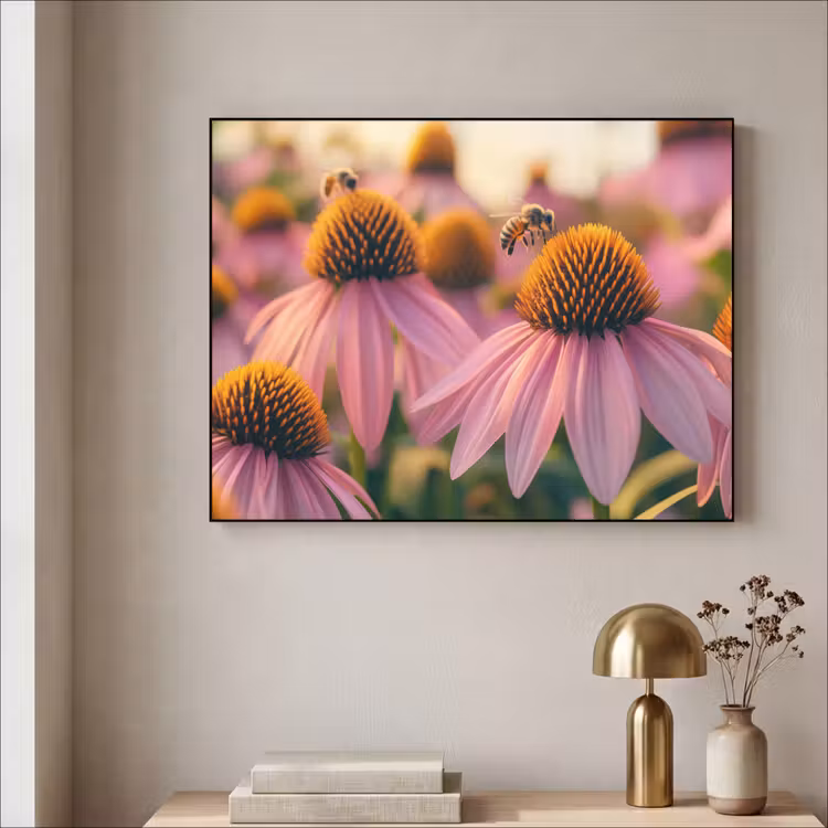 Art Frame - Bloemen - Paars - Bijen — 5