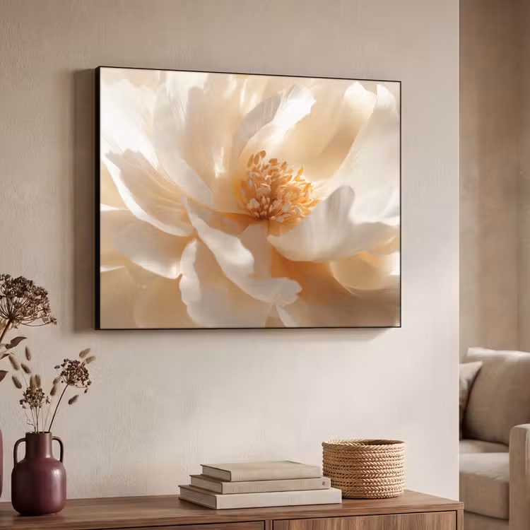 Art Frame - Close up - Pioenroos - Wit — 7