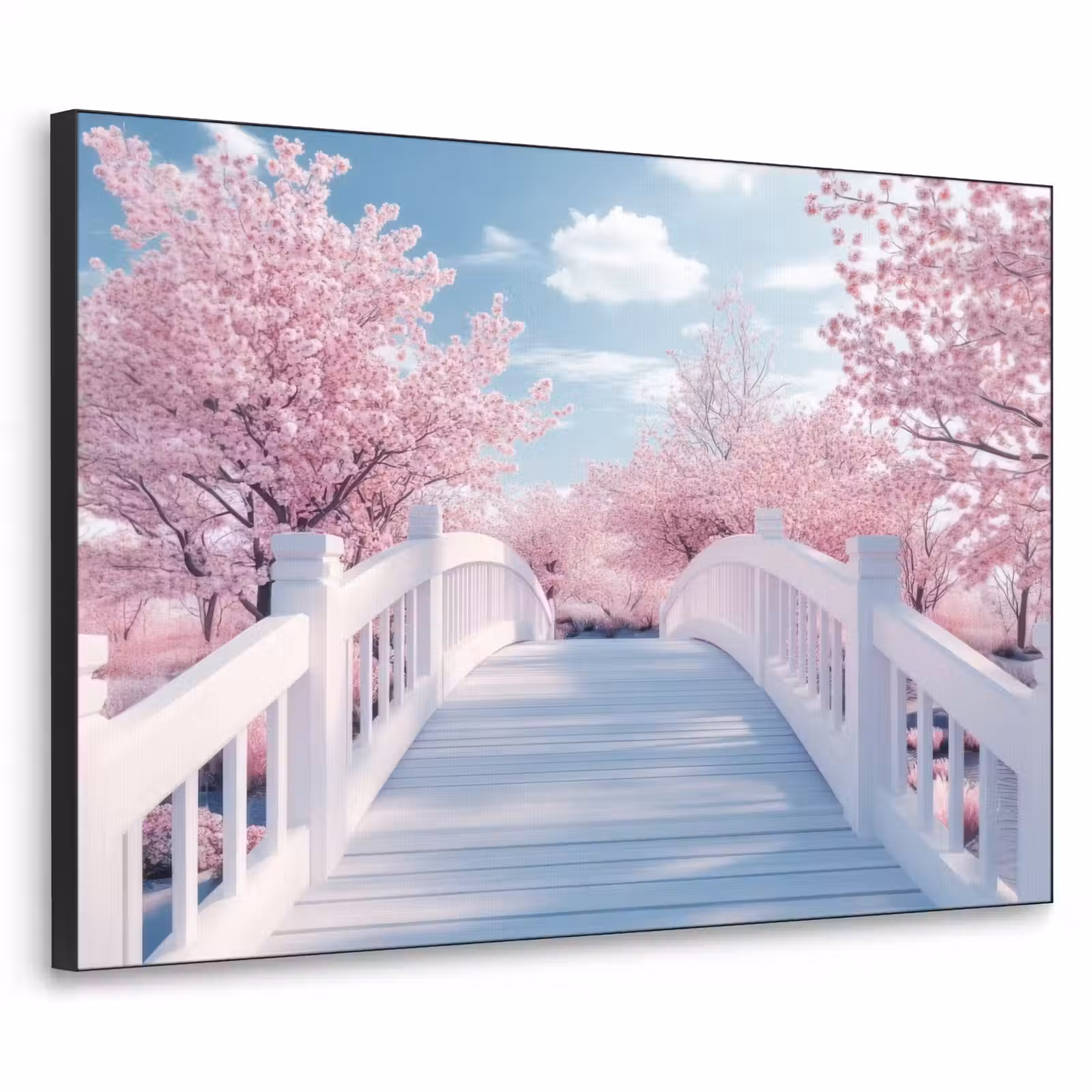 Art Frame - Brug - Kersenbomen - Wit — 1