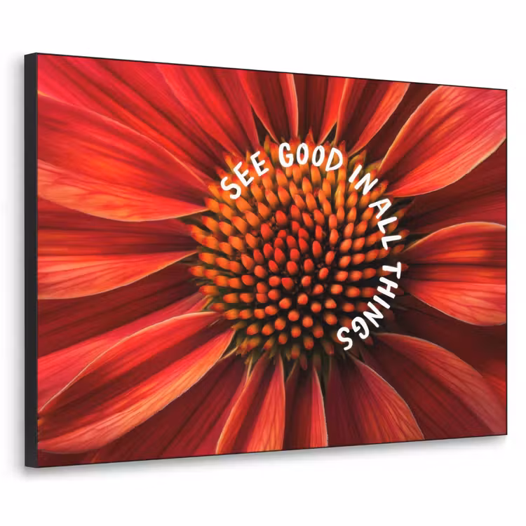 Art Frame - Close up - Bloem - Quote - Rood — 1