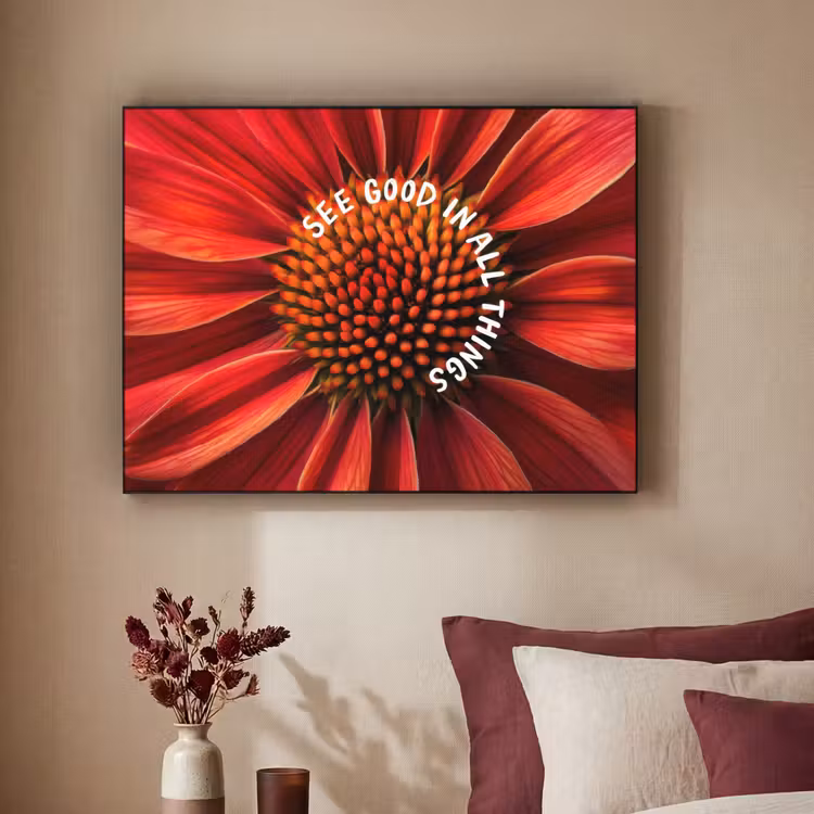 Art Frame - Close up - Bloem - Quote - Rood — 3