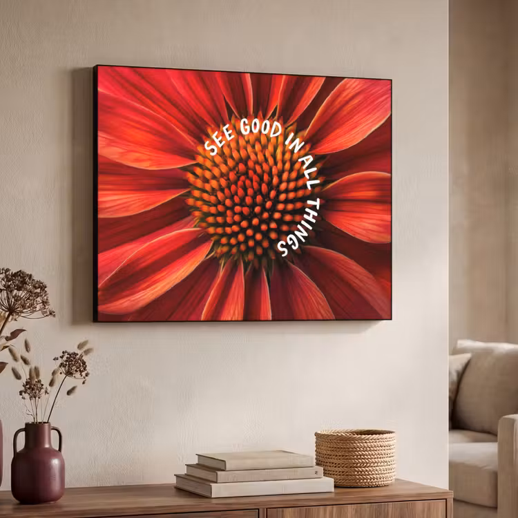 Art Frame - Close up - Bloem - Quote - Rood — 7