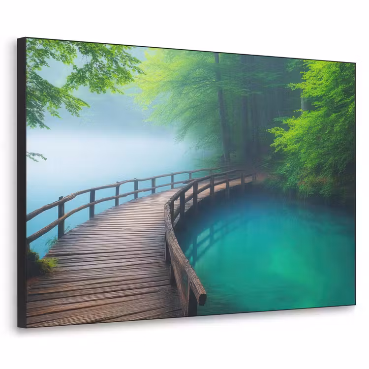 Art Frame - Brug - Water - Rivier - Bos — 1