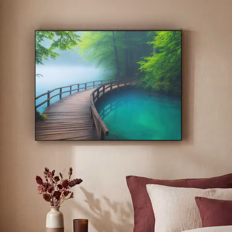 Art Frame - Brug - Water - Rivier - Bos — 3