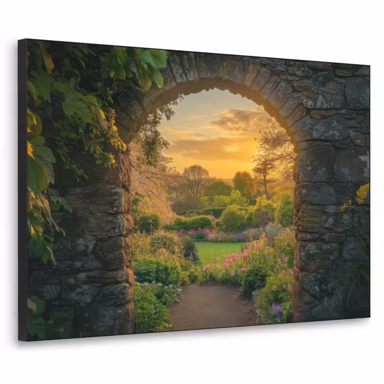 Art Frame - Poort - Planten - Zonsondergang — 1