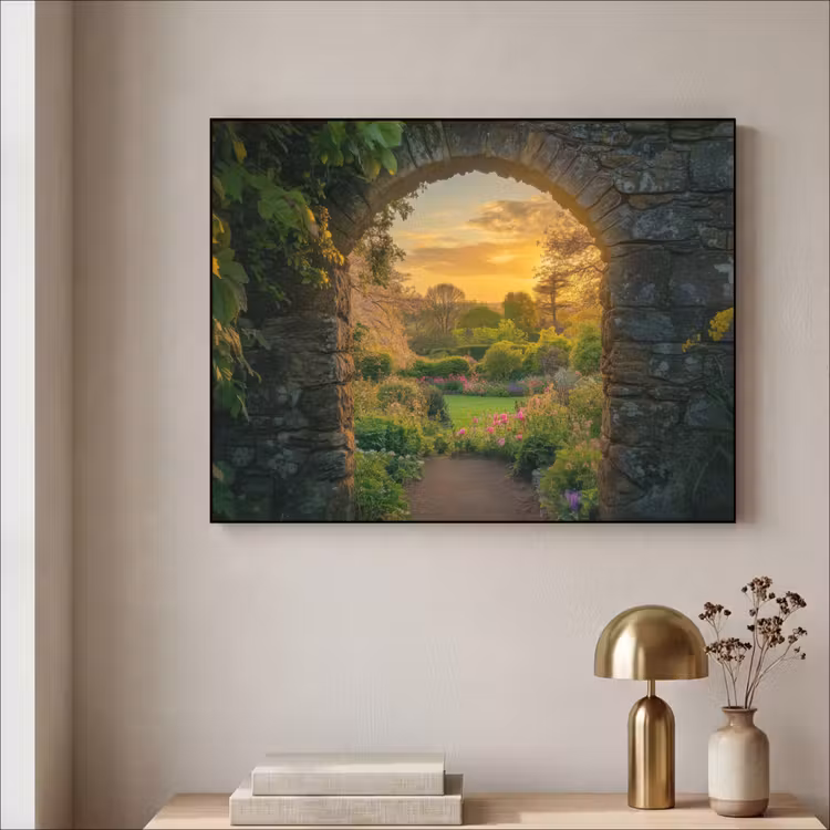 Art Frame - Poort - Planten - Zonsondergang — 5