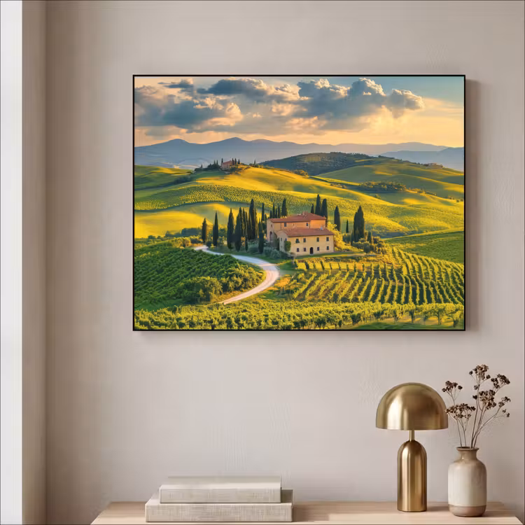 Art Frame - Toscane - Landschap - Wijngaarden — 5