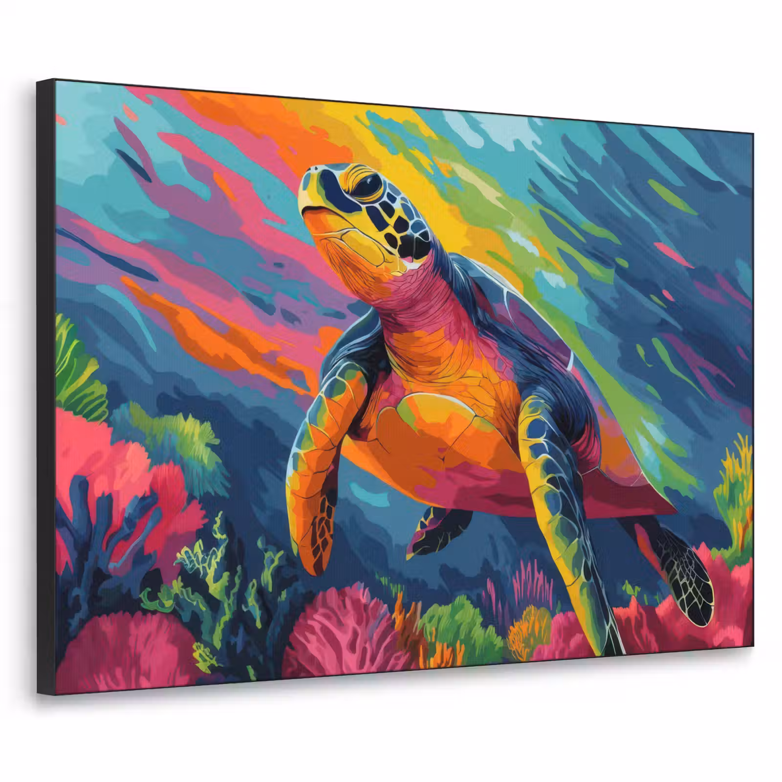 Art Frame - Koraal - Schildpad - Abstract - Water — 1