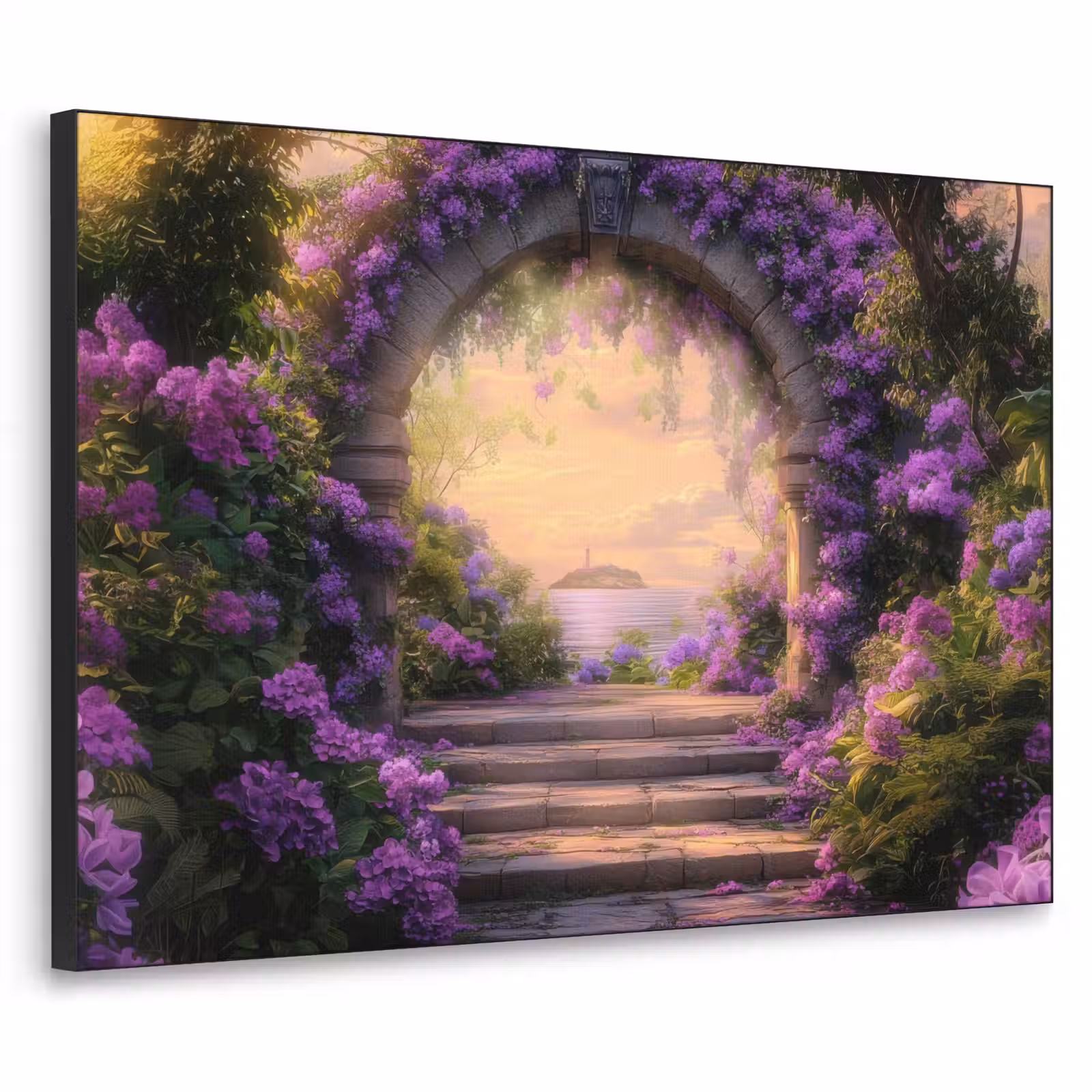 Art Frame - Poort - Paars - Bloemen — 1