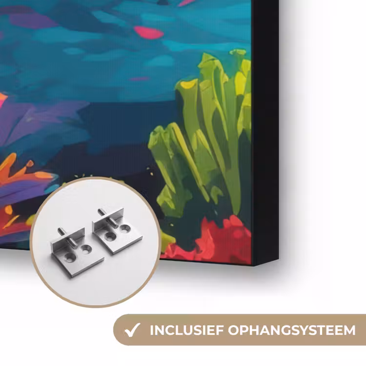 Art Frame - Dolfijn - Kleurrijk - Oceaan - Koraal — 6