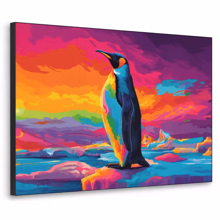 Art Frame - Ijsschots - Pinguïn - Abstract - Lucht — 1