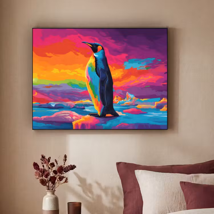 Art Frame - Ijsschots - Pinguïn - Abstract - Lucht — 3
