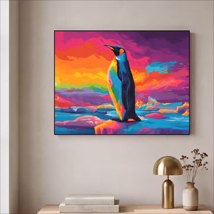 Art Frame - Ijsschots - Pinguïn - Abstract - Lucht — 5