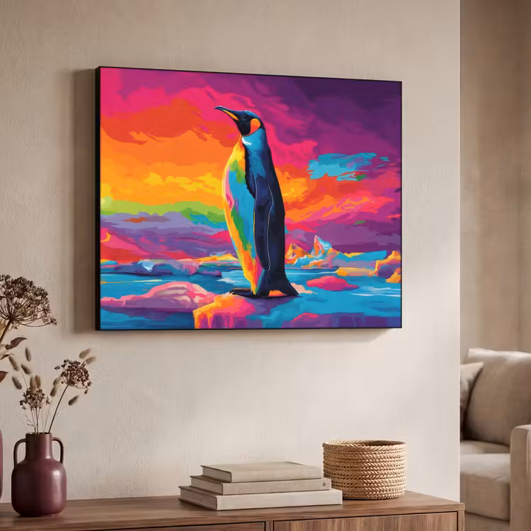 Art Frame - Ijsschots - Pinguïn - Abstract - Lucht — 7
