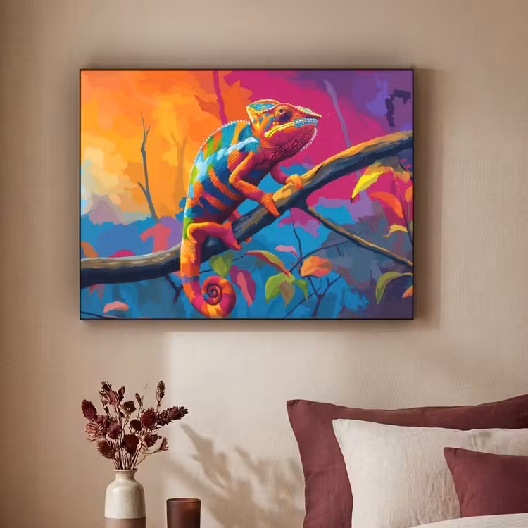 Art Frame - Kameleon - Tak - Gestreept - Bladeren — 3