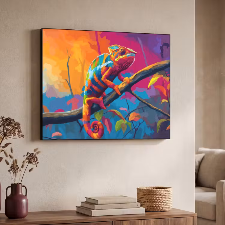 Art Frame - Kameleon - Tak - Gestreept - Bladeren — 7