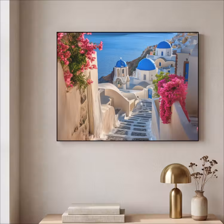 Art Frame - Santorini - Bloemen - Griekenland — 5