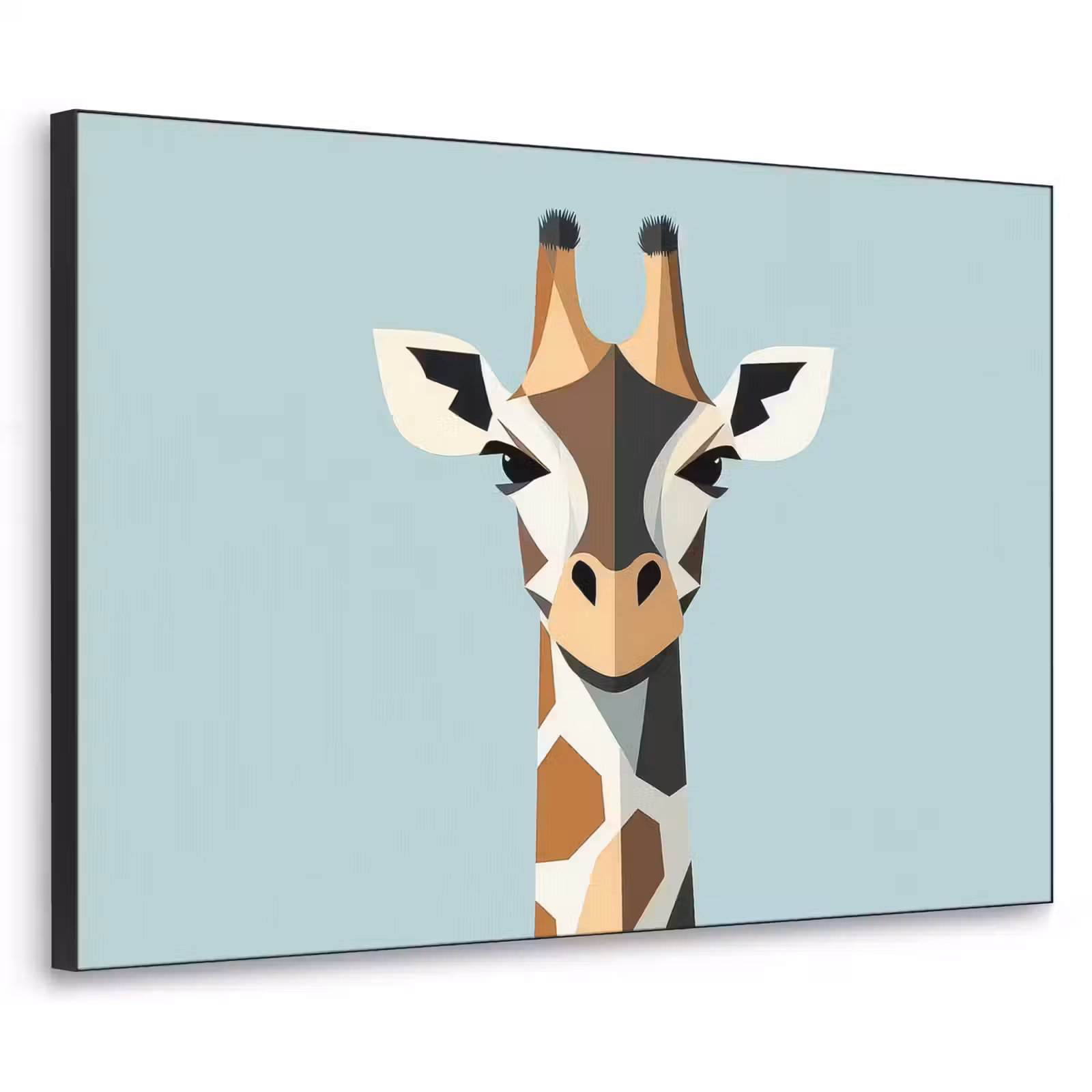 Art Frame - Giraffe - Illustratie - Bruin - Minimalistisch — 1