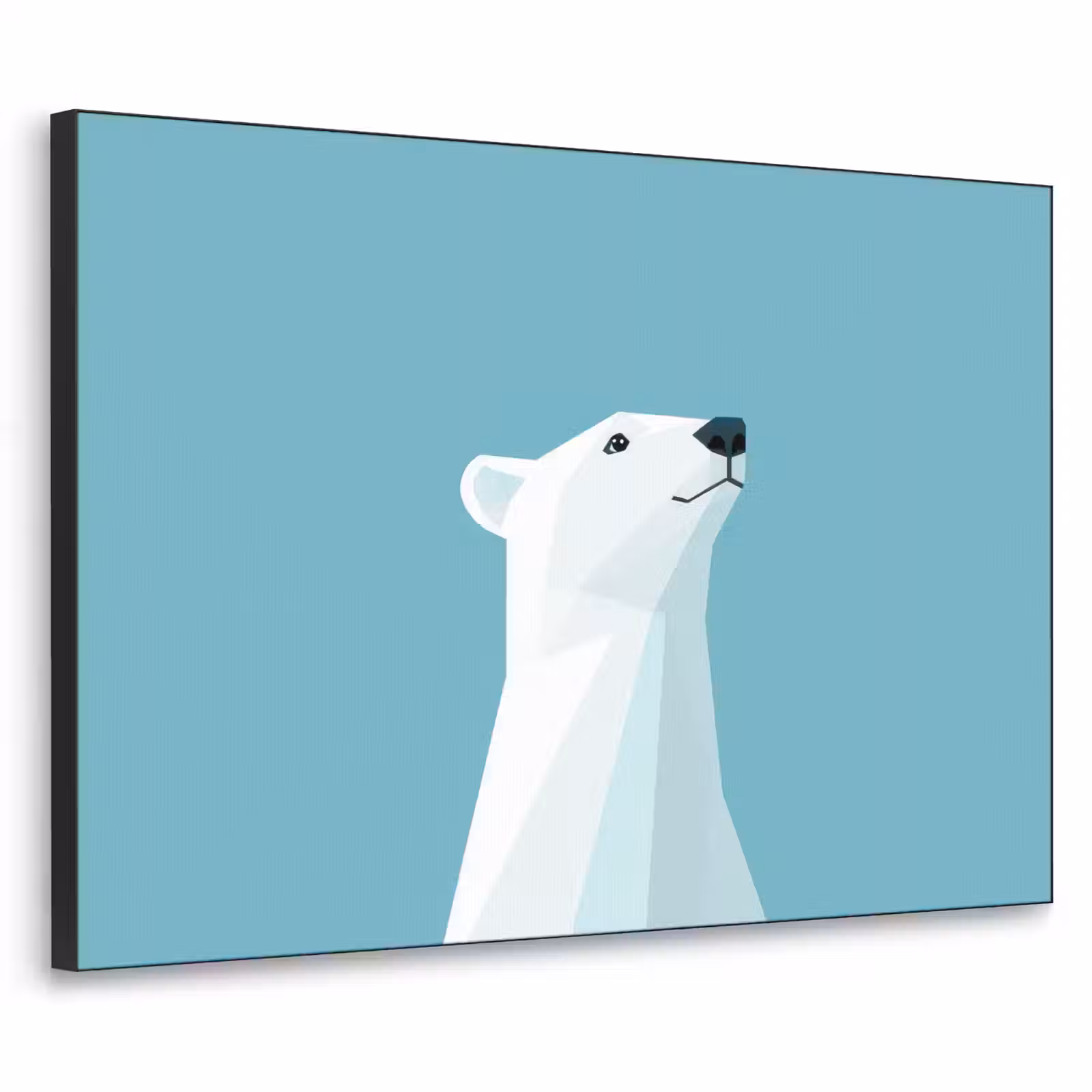 Art Frame - Ijsbeer - Lichtblauw - Minimalistisch — 1