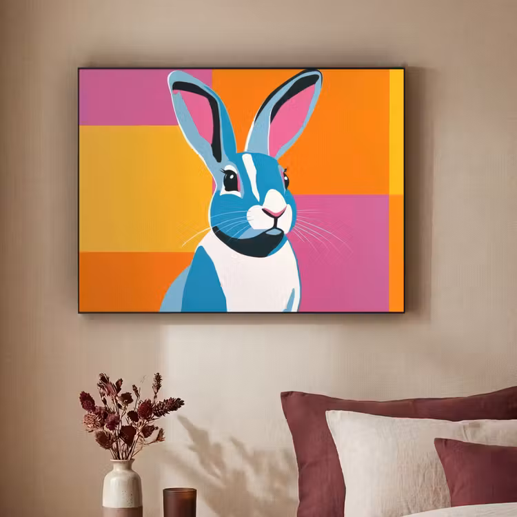 Art Frame - Haas - Kleurvakken - Oren - Roze — 3