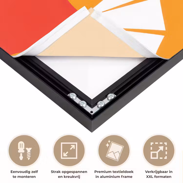 Art Frame - Kippen - Oranje - Vlakken — 8