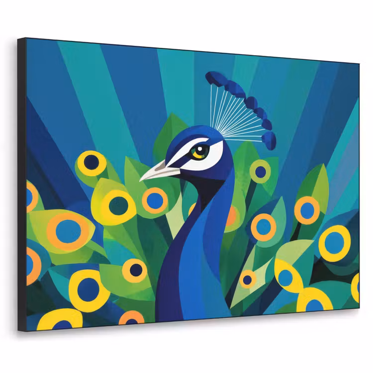 Art Frame - Pauw - Cirkels - Blauw — 1