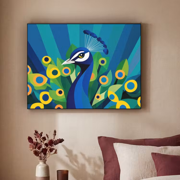Art Frame - Pauw - Cirkels - Blauw — 3