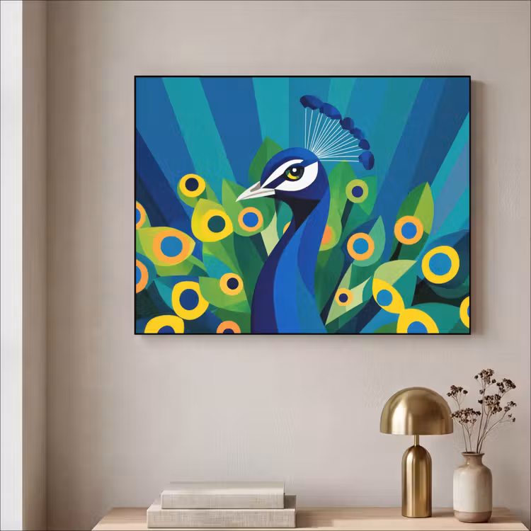 Art Frame - Pauw - Cirkels - Blauw — 5