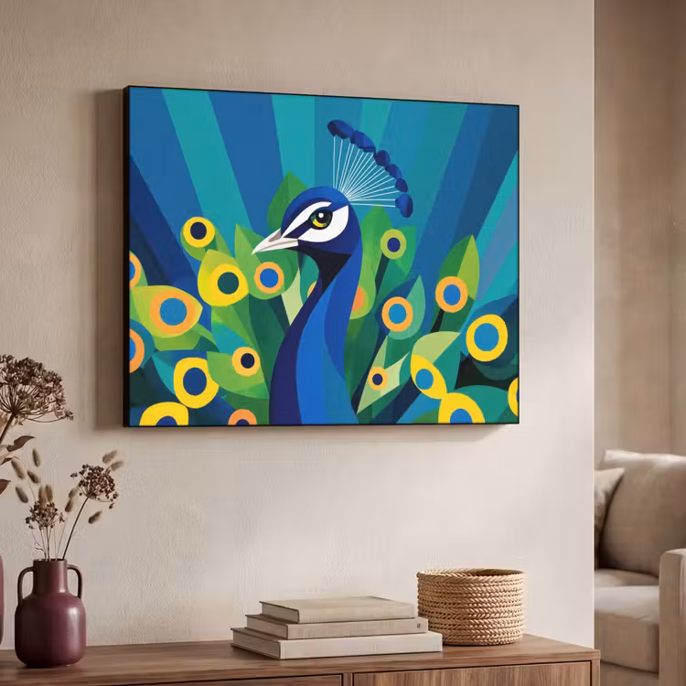 Art Frame - Pauw - Cirkels - Blauw — 7