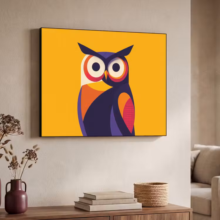 Art Frame - Uil - Grafisch - Kleurrijk - Ogen — 7