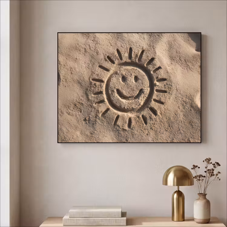 Art Frame - Gezichtje - Zon - Zand - Getekend — 5