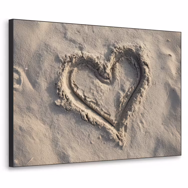 Art Frame - Hartvorm - Getekend - Beige - Zand — 1