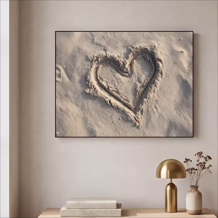 Art Frame - Hartvorm - Getekend - Beige - Zand — 5