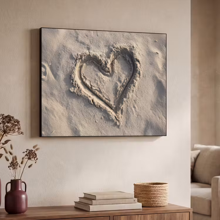 Art Frame - Hartvorm - Getekend - Beige - Zand — 7